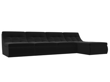Модульный раскладной диван Холидей, Черный (микровельвет) в Шадринске