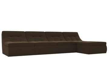 Модульный раскладной диван Холидей, Коричневый (микровельвет) в Шадринске