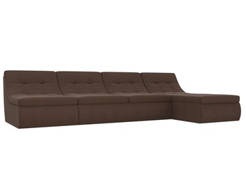 Модульный раскладной диван Холидей, Коричневый (рогожка) в Шадринске