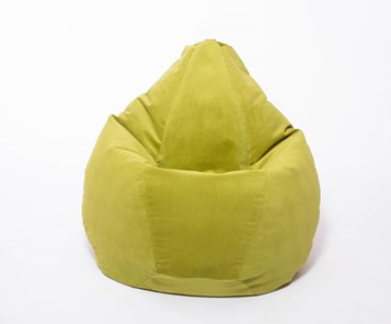 Кресло-мешок Груша малое, велюр однотон, травянное в Шадринске - предосмотр 1