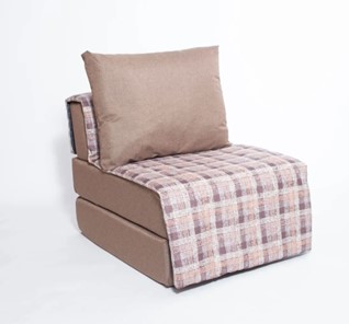 Бескаркасное кресло-кровать Харви, коричневый - квадро беж в Кургане