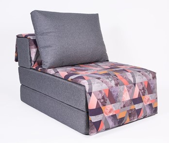 Бескаркасное кресло-кровать Харви, серый - сноу манго в Кургане
