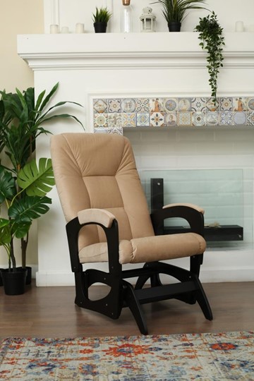 Кресло-качалка Леон маятниковая, ткань AMIGo песок 29-Т-П в Кургане - изображение 3