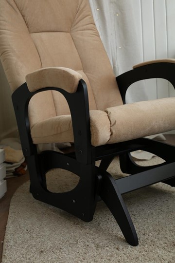 Кресло-качалка Леон маятниковая, ткань AMIGo песок 29-Т-П в Шадринске - изображение 8