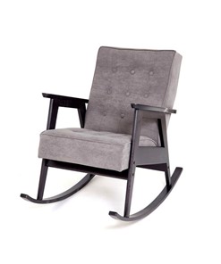 Кресло-качалка Ретро (венге / RS 15 - темно-серый) в Кургане