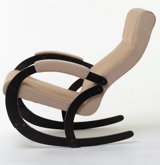 Кресло-качалка в гостиную Корсика, ткань Amigo Beige 34-Т-AB в Шадринске - изображение 1