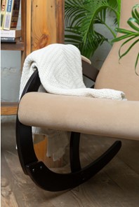 Кресло-качалка в гостиную Корсика, ткань Amigo Beige 34-Т-AB в Шадринске - предосмотр 5
