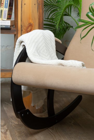 Кресло-качалка в гостиную Корсика, ткань Amigo Beige 34-Т-AB в Шадринске - изображение 5
