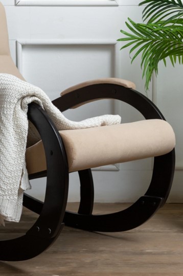 Кресло-качалка в гостиную Корсика, ткань Amigo Beige 34-Т-AB в Кургане - изображение 6