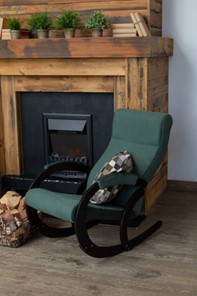 Кресло-качалка Корсика, ткань Amigo Green 34-Т-AG в Шадринске - предосмотр 7