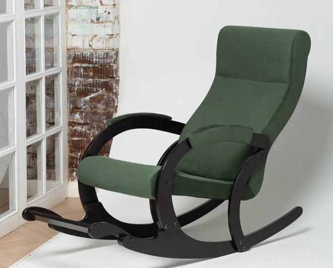 Кресло-качалка в гостиную Марсель, ткань Amigo Green 33-Т-AG в Шадринске - изображение 3