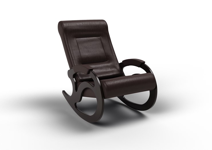 Кресло-качалка Вилла, экокожа крем 11-К-КР в Кургане - изображение 1