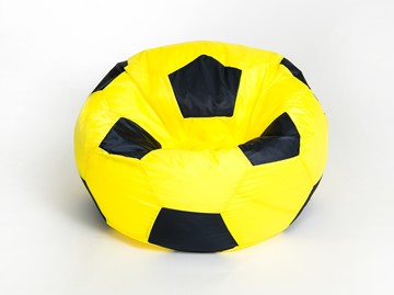 Кресло-мешок Мяч большой, желто-черный в Шадринске