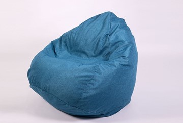 Кресло-мешок Юниор, рогожка синий в Шадринске