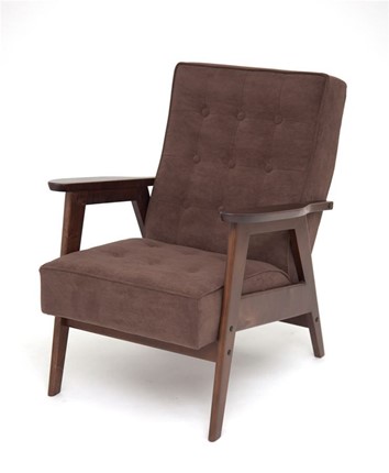 Кресло Ретро (темный тон / RS32 - коричневый) в Кургане - изображение
