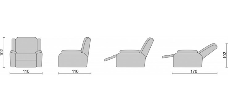 Кресло-трансформер Recliner (электро) в Шадринске - изображение 3