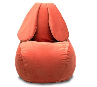 Кресло-мешок Зайка (длинные уши), оранжевый в Шадринске