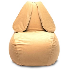Кресло-игрушка Зайка (длинные уши), желтый в Шадринске