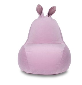 Кресло-игрушка Зайка (короткие уши), розовый в Шадринске