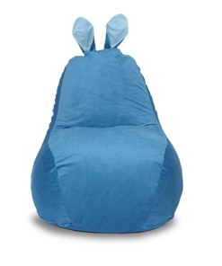 Кресло-мешок Зайка (короткие уши), синий в Шадринске