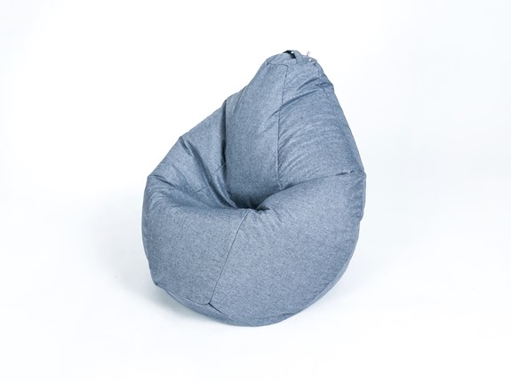 Кресло-мешок Хоум малое, серая в Шадринске - изображение