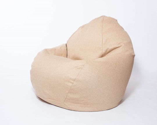 Кресло-мешок Макси, рогожка, 150х100, песочное в Шадринске - изображение