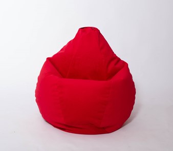 Кресло-мешок Груша большое, велюр однотон, красное в Шадринске - предосмотр 2
