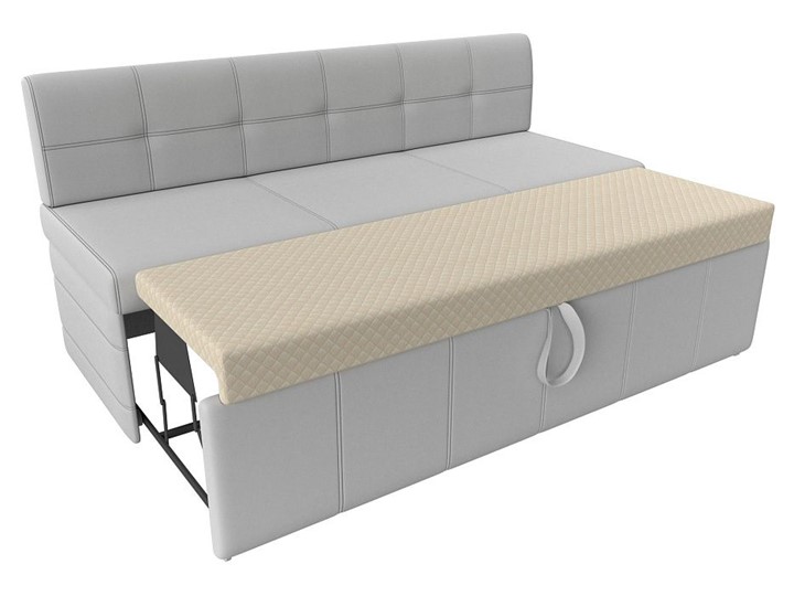 Раскладной кухонный диван Лео, Белый (экокожа) в Кургане - изображение 3