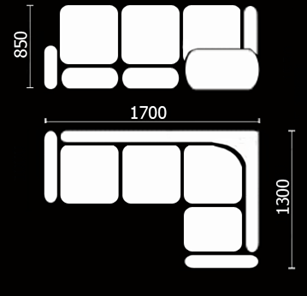 Угловой кухонный диван Нео КМ-01 (168х128 см.) в Шадринске - предосмотр 3