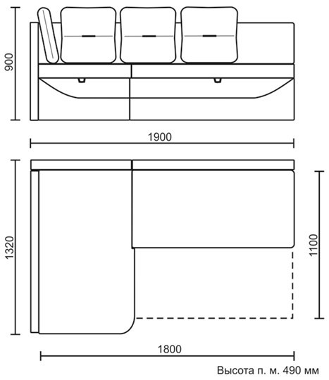 Угловой кухонный диван Яшма 1 ДУ в Шадринске - изображение 8