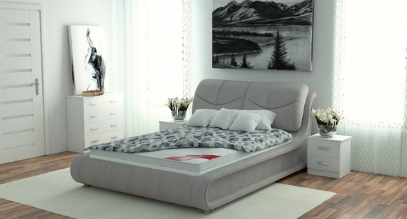 Кровать с механизмом двуспальная Сицилия 180х200 (с коробом) в Кургане - изображение