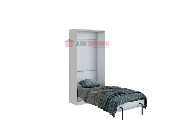 Кровать-шкаф Велена 1, 800х2000, цвет белый в Шадринске - изображение