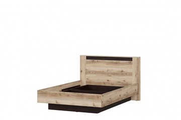 Спальная кровать №3 (универсальная 1,6х2,0 страйп) серия №2, дуб делано/дуб венге в Кургане