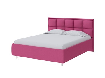 Кровать двуспальная Chessy 160х200, Рогожка (Savana Berry (фиолетовый)) в Шадринске