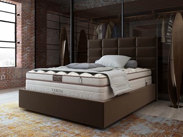 Кровать спальная Chocolate Compact/Island M 160х200, Микровелюр (Manhattan Лесной каштан) в Шадринске