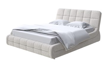 Спальная кровать Corso-6 140x200, Рогожка (Levis 12 Лён) в Шадринске