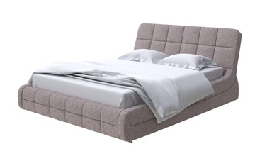 Кровать 2-спальная Corso-6 140x200, Рогожка (Levis 25 Светло-коричневый) в Шадринске