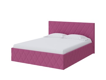 Кровать 2-спальная Fresco 140х200, Рогожка (Savana Berry (фиолетовый)) в Шадринске
