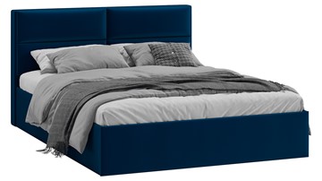 Кровать спальная Глосс Тип 1 (Велюр Confetti Blue) в Шадринске