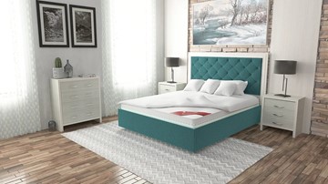 Двуспальная кровать Манхэттен 180х200 (с основанием), с высотой спинки - 140 см в Кургане - предосмотр 6