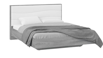 Кровать Миранда тип 1 (Дуб Гамильтон/Белый глянец) в Шадринске