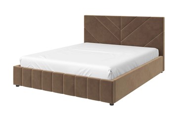 Двуспальная кровать Нельсон Линия 160х200 (вариант 3) с основанием в Кургане