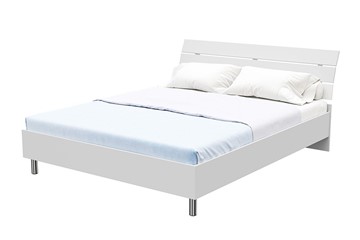 Двуспальная кровать Rest 1, 180х200, ЛДСП (Белый) в Кургане