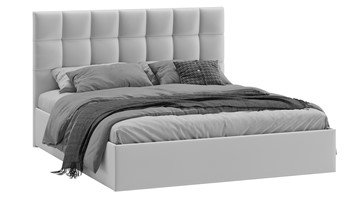 2-спальная кровать с подъемным механизмом Эмбер (Велюр Confetti Silver) в Шадринске