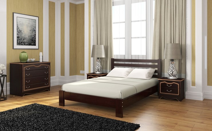 Кровать спальная Вероника (Белый Античный) 160х200 в Шадринске - изображение 4