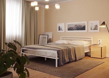 Кровать спальная Леон, 1600, белый в Шадринске - предосмотр
