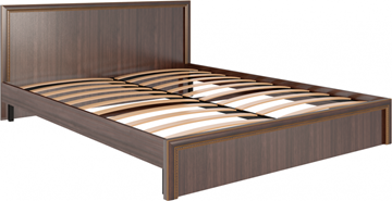 Кровать двуспальная Беатрис М07 (Орех Гепланкт) в Шадринске