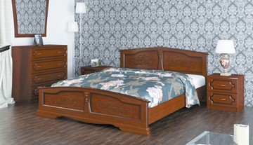 Спальная кровать Елена (Орех) 160х200 в Кургане