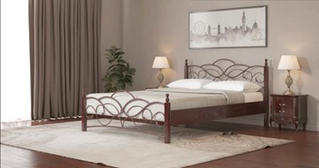 Полутороспальная кровать Марго 140*195 с основанием в Кургане