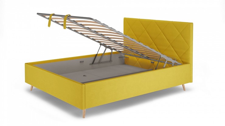 Кровать 1,5-спальная Kim 1400х1900 с подъёмным механизмом в Шадринске - изображение 4